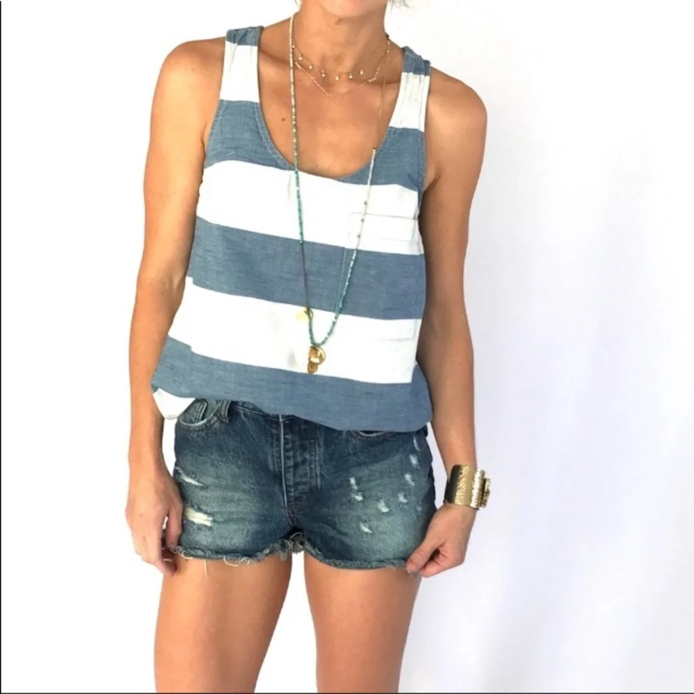 Gap 1969 Chambray Stripped top
